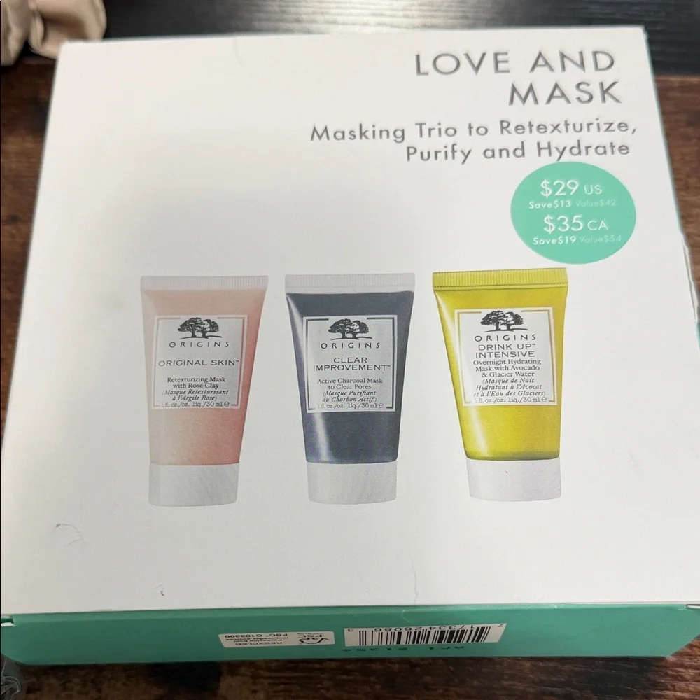 NWT Origins Three-Pack Facial Masks